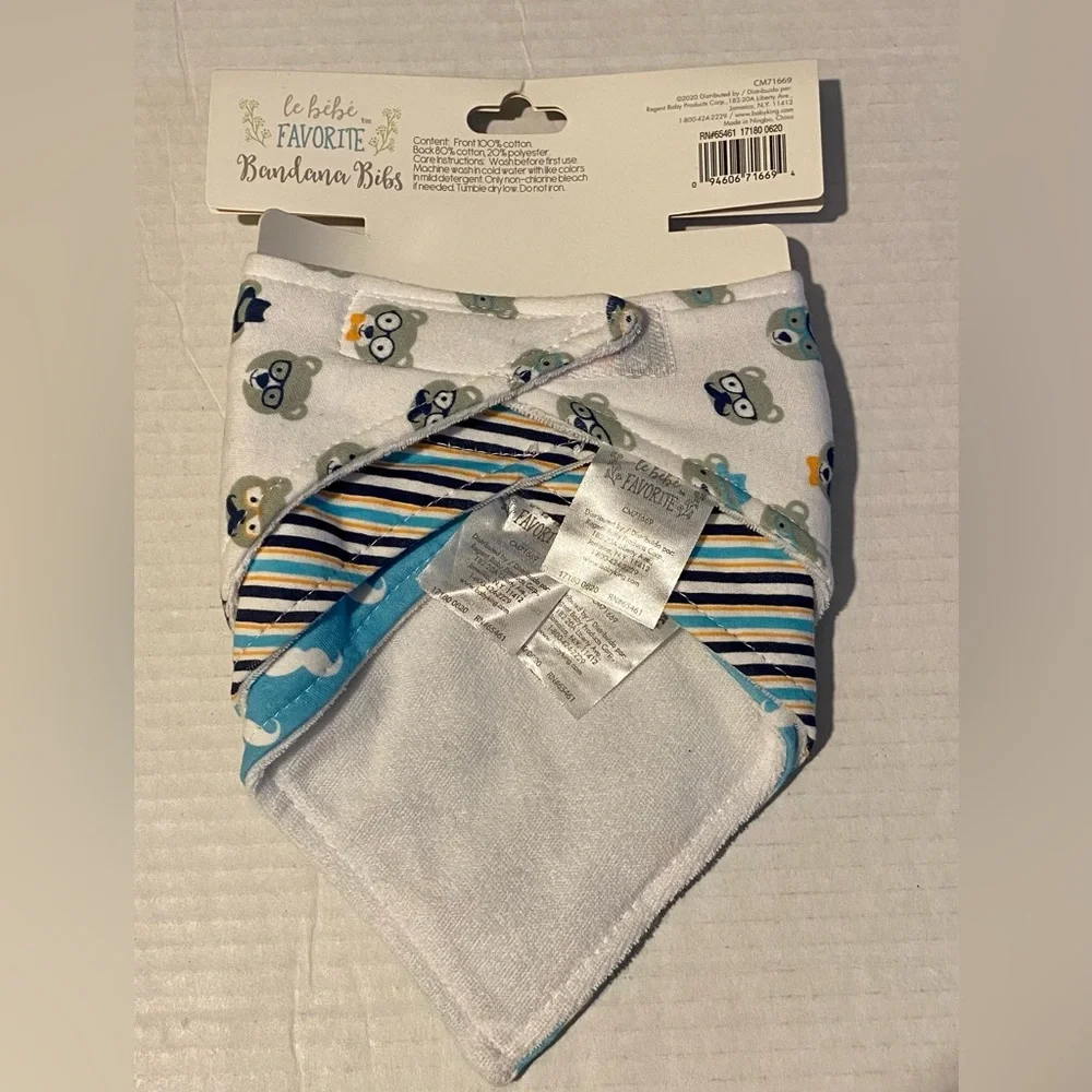 Bandana Bibs 0+ months baby le bebe pack of 3